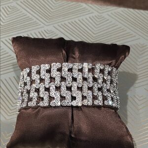 Sparkling Silver Rhinestone Bracelet